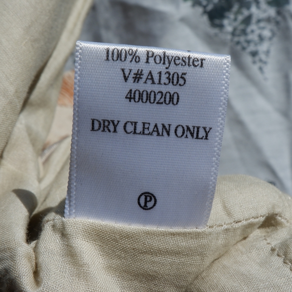 10/12) Coldwater Creek Embroidered Linen/Cotton Blend Lined Midi Skirt - Picture 7 of 8